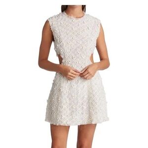 Aje Beaded & Floral Embellished Mini Dress